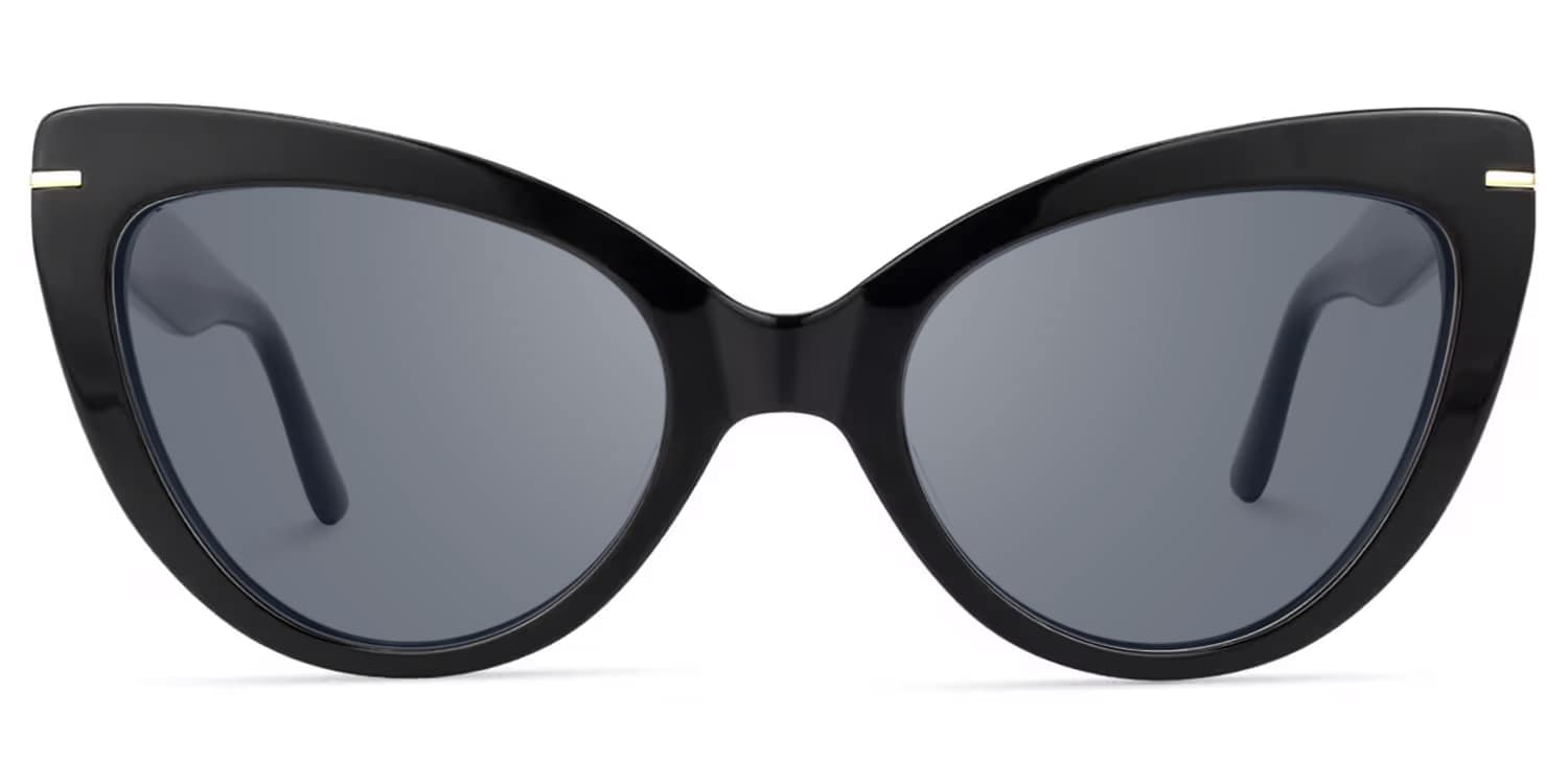 Veromca - Cat Eye Black Sunglasses - 1