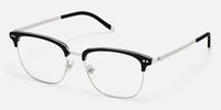 Chord - Rectangle Black Eyeglasses | Vooglam Front View