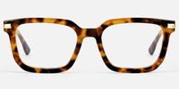 Denbeigh - Rectangle Tortoise Eyeglasses | Vooglam Angle View