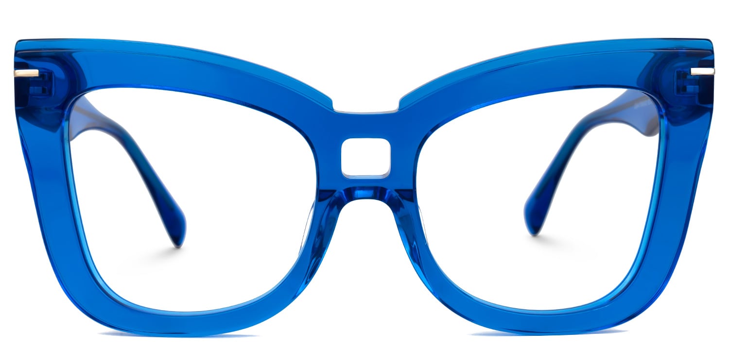 

Dakota - Cat Eye Blue Eyeglasses