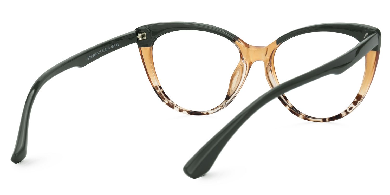 Callisto - Cat Eye Grey/Tortoise Eyeglasses Side View