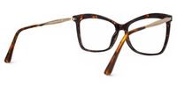 Libby - Chic Tortoise Butterfly Glasses | Vooglam Side View