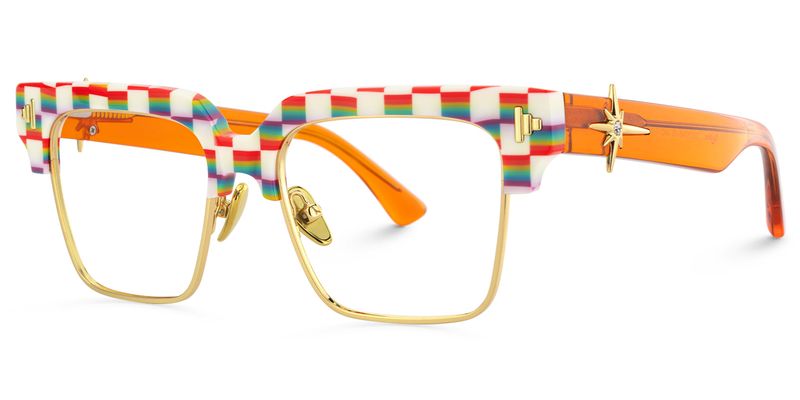 Nathifa - Browline Multicolor Eyeglasses
