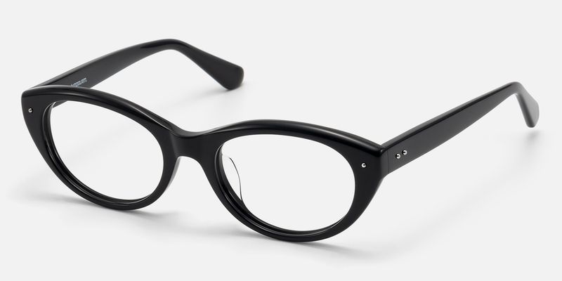Vael - Classic Thick Black Cat Eye Frames | Vooglam