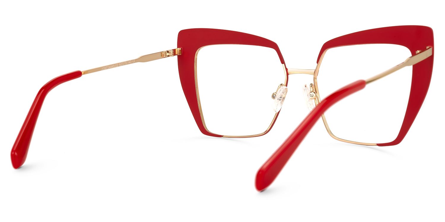Afrim - Square Red Eyeglasses product detail 3