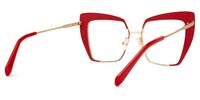 Afrim - Square Red Eyeglasses - 4