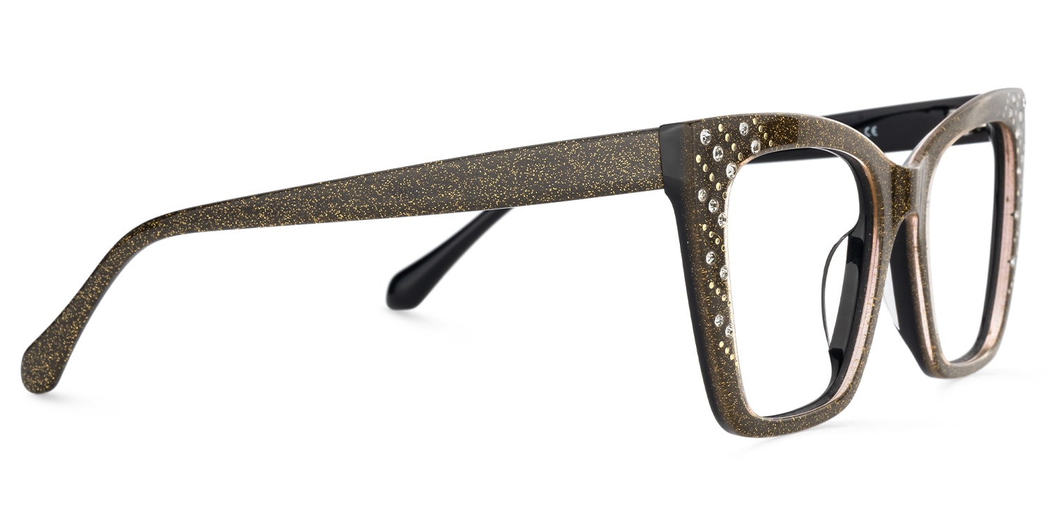 Glitz - Cat Eye Brown Eyeglasses