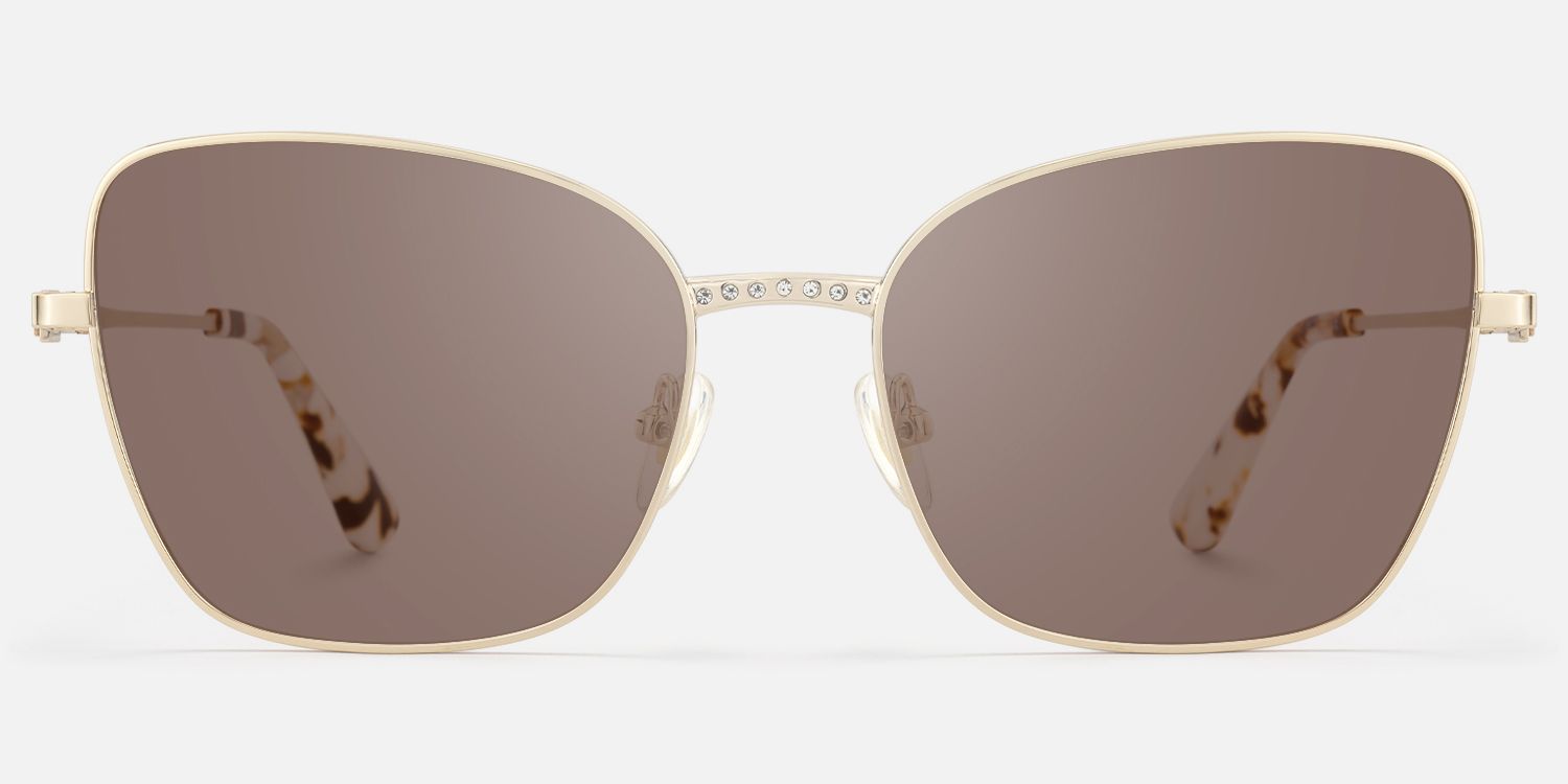 Meadow - Square Gold Sunglasses product detail 2