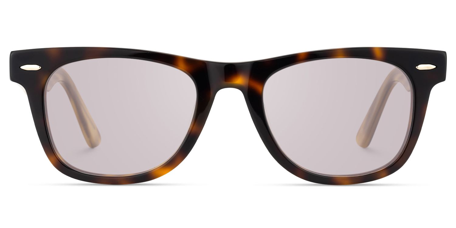 Urban - Rectangle Tortoise Sunglasses | Vooglam Angle View