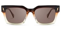 Mahola - Rectangle Brown Sunglasses - 1
