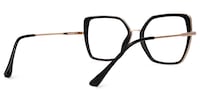 Demia - Square Black Eyeglasses - 4
