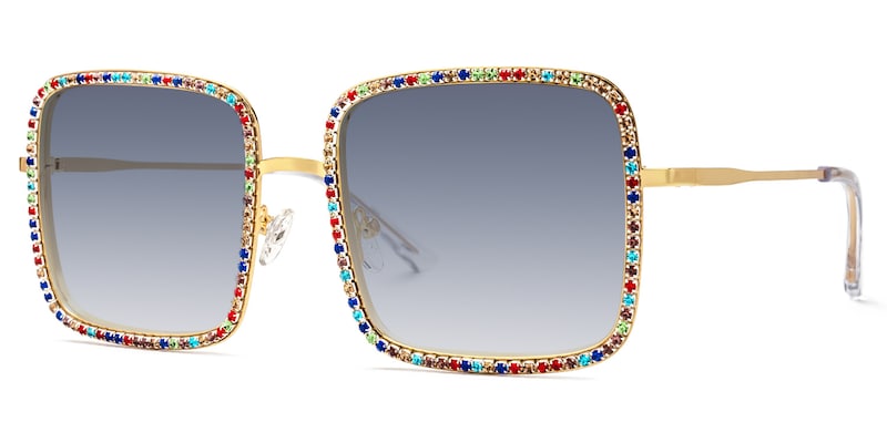 Kafele - Square Multicolor Sunglasses