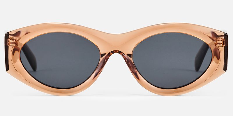 Aura - Cat Eye Champagne Sunglasses