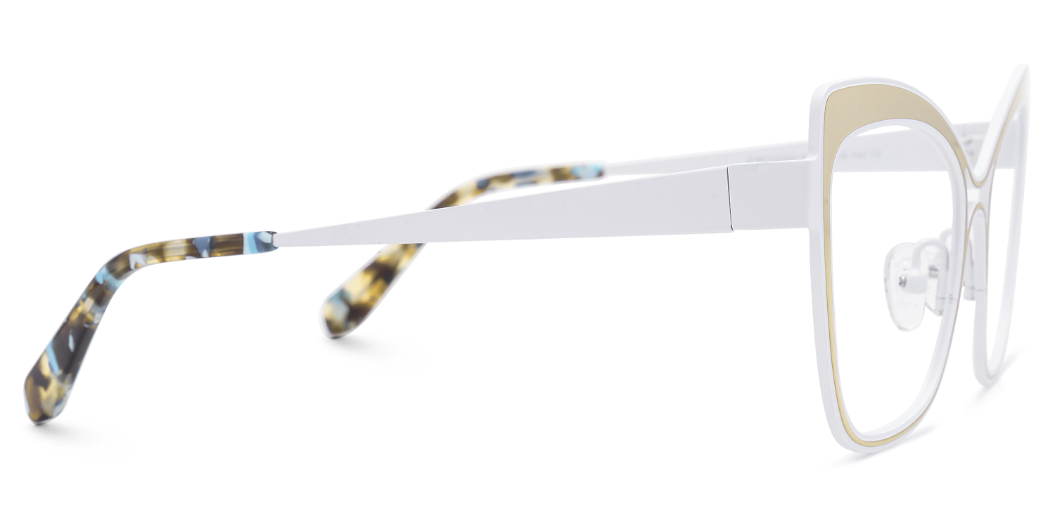 Eleuterio - Butterfly Gold Eyeglasses | Vooglam 4