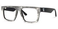 Najinca - Rectangle Black Eyeglasses | Vooglam Front View