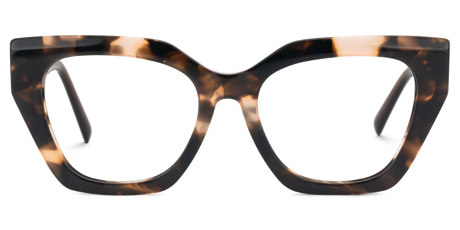 Elisheba - Cat Eye Tortoise Eyeglasses by Vooglam - Angle View