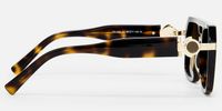 Maverick - Aviator Tortoise Sunglasses | Vooglam Side View