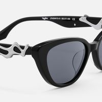 No Fate - Cat Eye Black Sunglasses | Vooglam Design Details