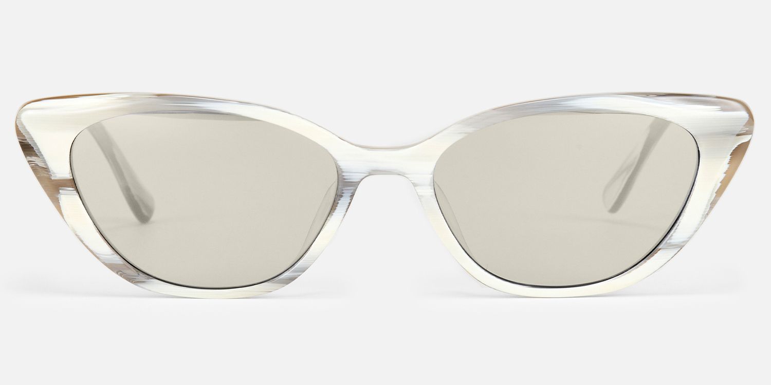 Jacinda - Cat Eye White Sunglasses product detail 2