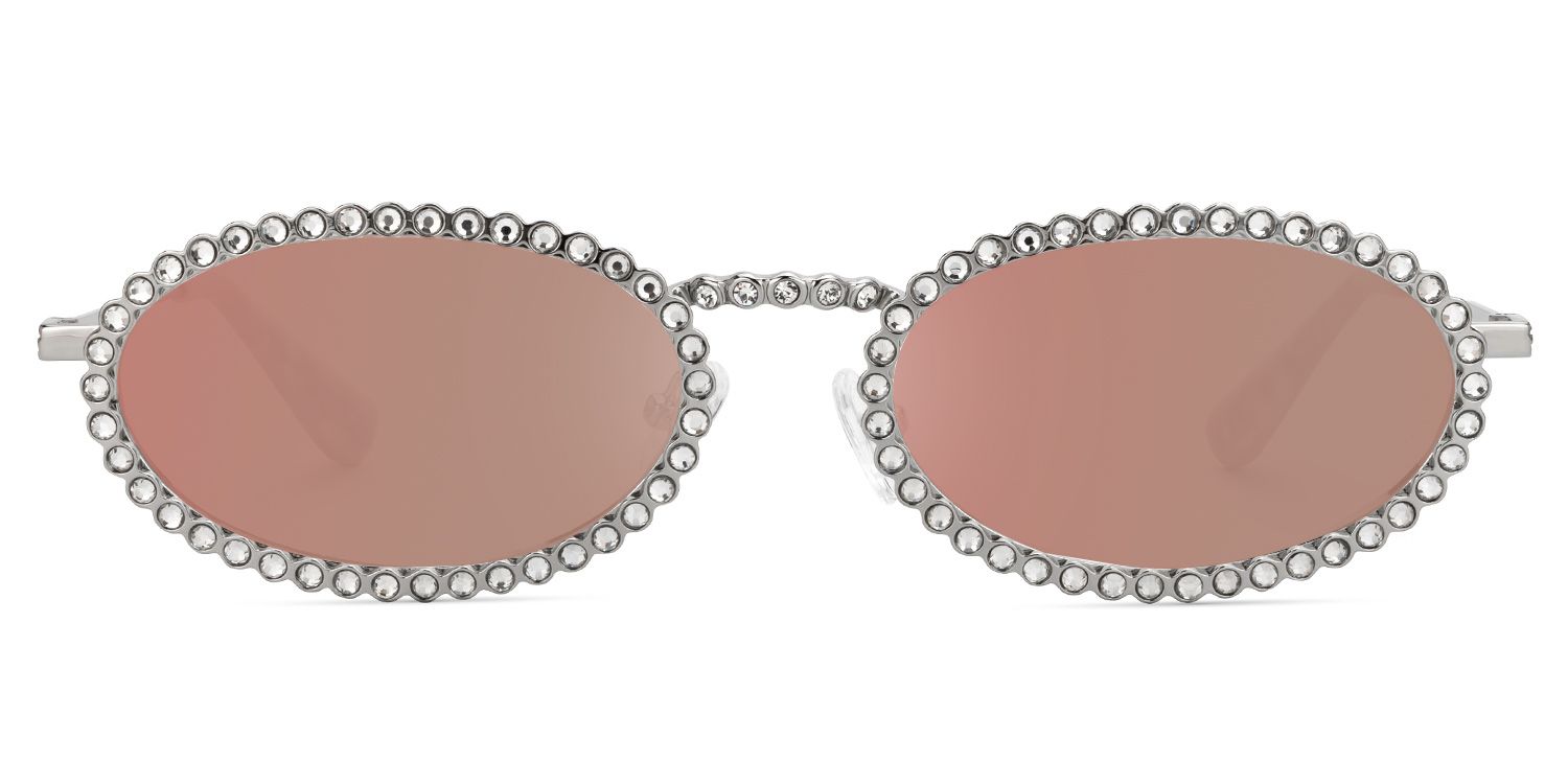 Finnea - Oval Silver Sunglasses product detail 2