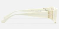 Aurelia - Off White Light Brown Sunglasses | Vooglam Side View