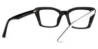 Fiachra - Rectangle White Eyeglasses | Vooglam Side View