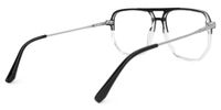 Elyes - Aviator Black/Crystal Eyeglasses | Vooglam Side View