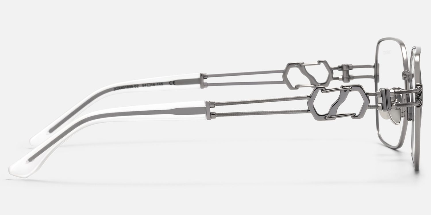 The Architect - Gunmetal Carabiner Glasses | Vooglam Side View