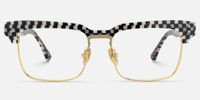 Paley - Browline Pattern Eyeglasses | Vooglam Angle View