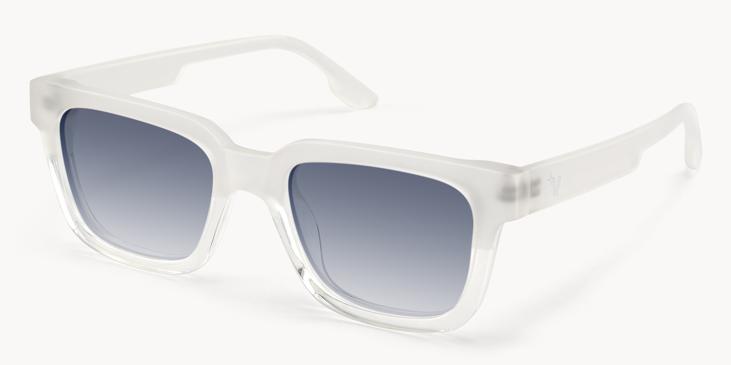 Strobe - Rectangle Transparent Sunglasses