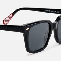 Valor - Square Black Sunglasses | Vooglam Design Details