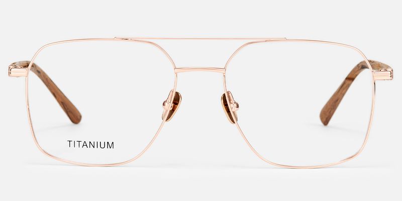 York - Aviator Gold Eyeglasses