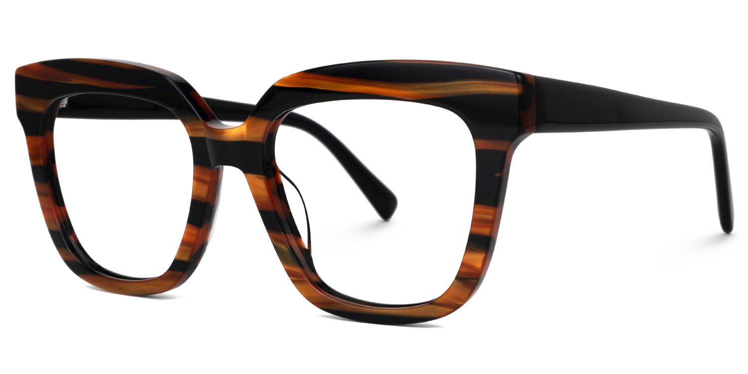 Daruka - Square Tortoise Eyeglasses | Vooglam Front View