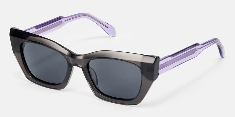 Velora - Cat Eye Grey Sunglasses | Vooglam