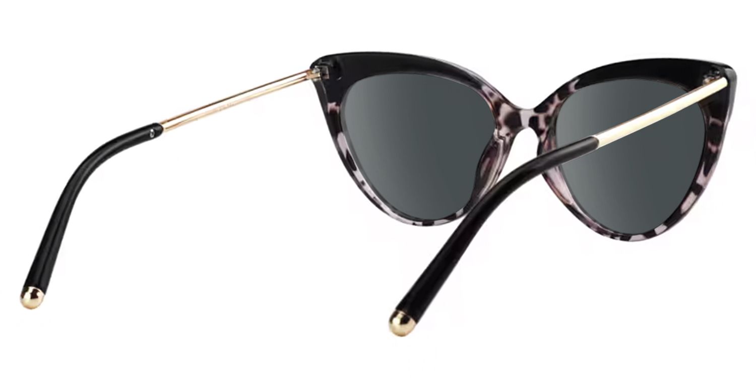 Drusilla - Cat Eye Black Sunglasses | Vooglam Side View