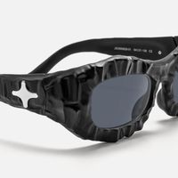 The Geologist - Black Marble Sunglasses | Vooglam Design Details