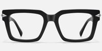 Covenant - Dark Thick Acetate Sword Glasses | Vooglam Angle View