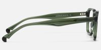 Maven - Square Green Eyeglasses | Vooglam Side View