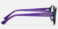 Starlust - Oval Two-tone Eyeglasses | Vooglam Side View
