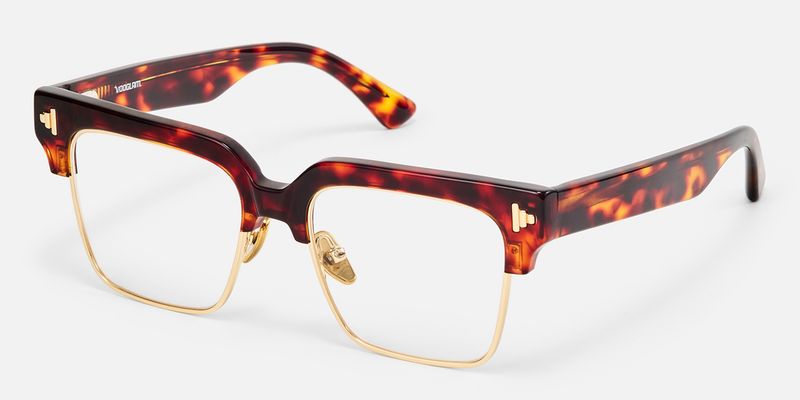 Nathifa - Browline Tortoise Eyeglasses
