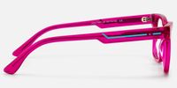 Ether - Square Purple Eyeglasses | Vooglam Side View