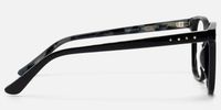 Spacek - Boho Chic Square Black Eyeglasses | Vooglam Side View