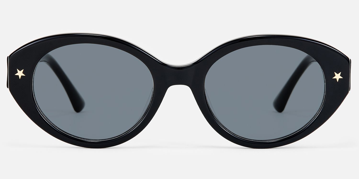 Starlust - Oval Black Sunglasses product detail 2