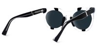 Deiondre - Round Crystal/Black Sunglasses | Vooglam Side View