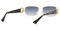 Aurae - Rectangle Gold Sunglasses - 3