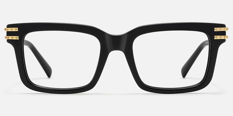 Anansi - Rectangle Black Eyeglasses