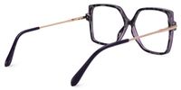 Faisal - Square Purple Eyeglasses | Vooglam Side View