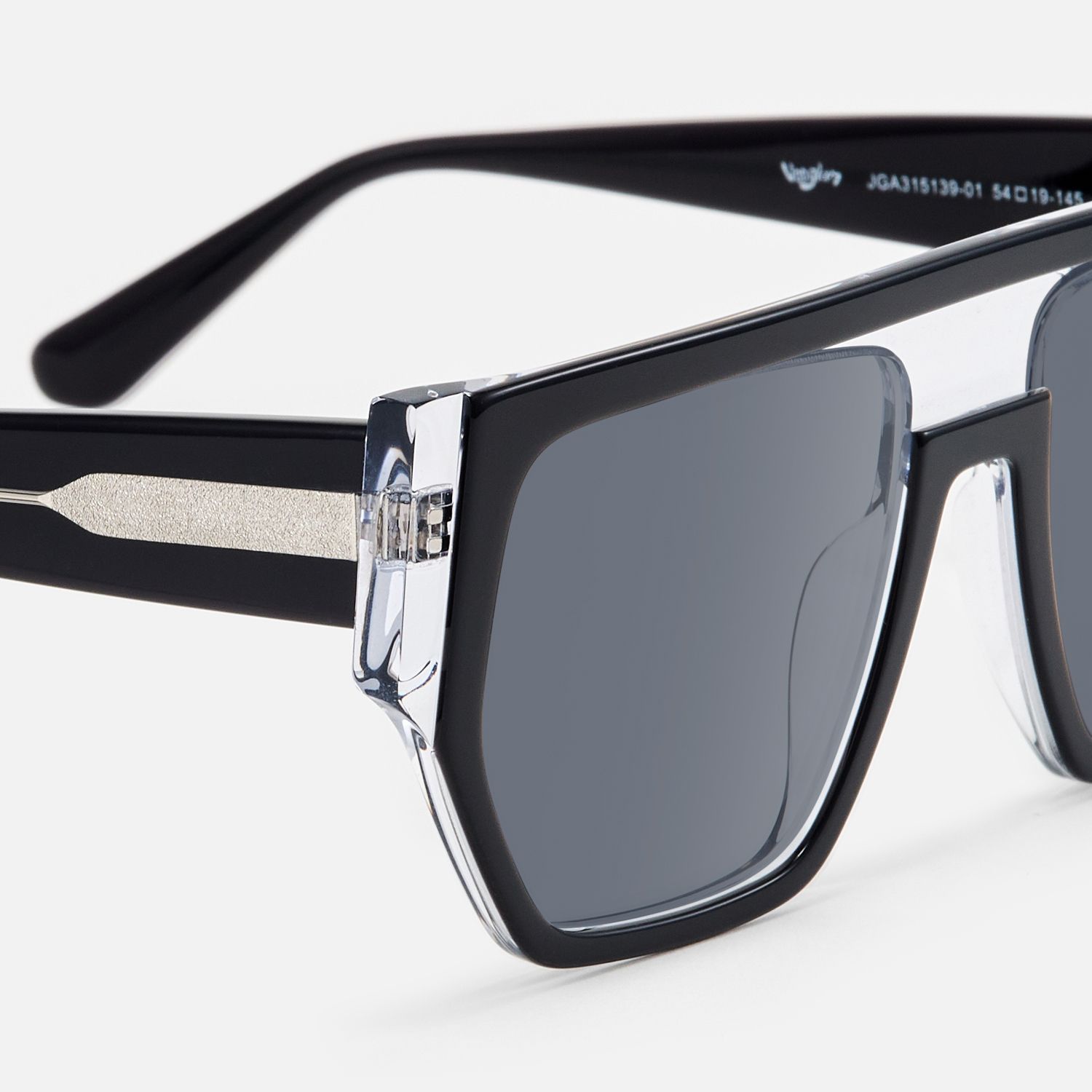Inerney - Aviator Black Sunglasses | Vooglam Design Details