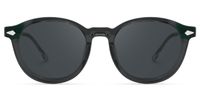Ferguson - Round Crystal Sunglasses | Vooglam Front View
