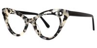 Ilyssa - Cat Eye Tortoise Eyeglasses | Vooglam Front View